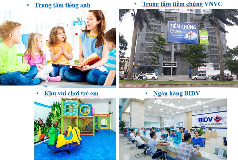 Hệ thống tiện ích hiện hữu tại dự án New Skyline Văn Quán Hệ thống tiện ích hiện hữu tại dự án New Skyline Văn Quán