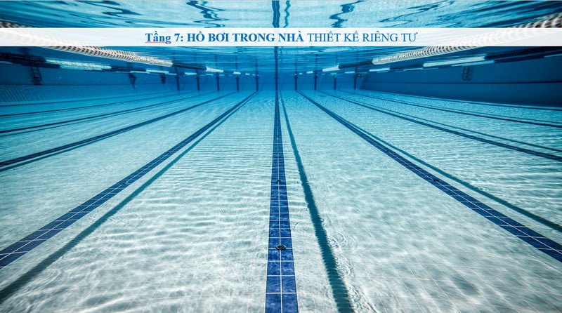 Bể bơi tại tầng 7 của dự án Bể bơi tại tầng 7 của dự án