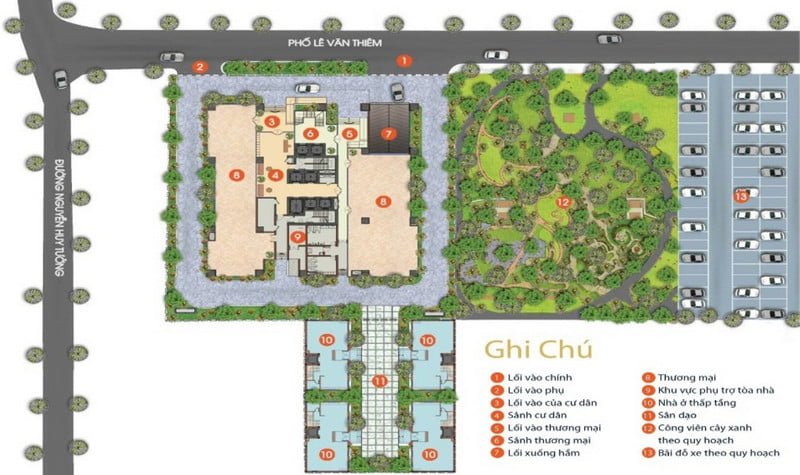 Sơ đồ hệ thống tiện ích tại Bohemia Residence Sơ đồ hệ thống tiện ích tại Bohemia Residence