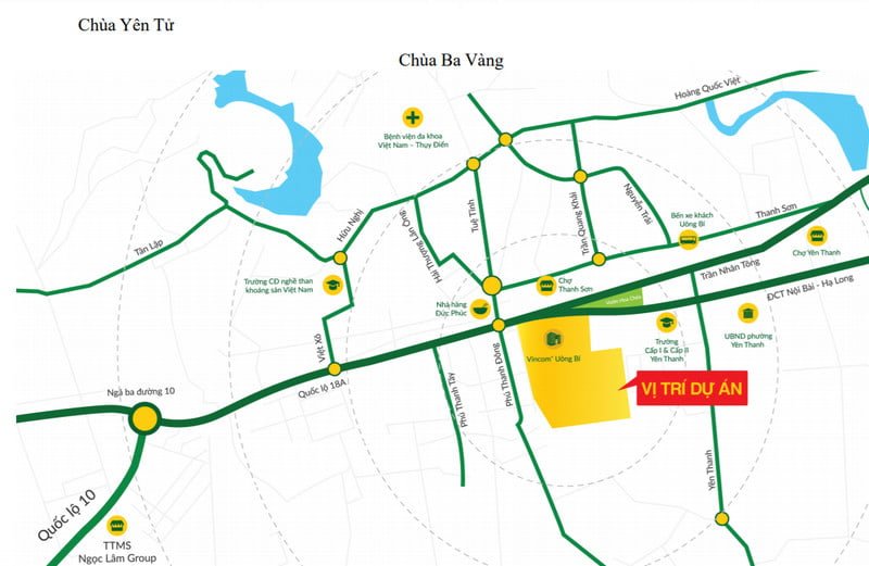 Vị trí vàng của Uông Bí New City Vị trí vàng của Uông Bí New City