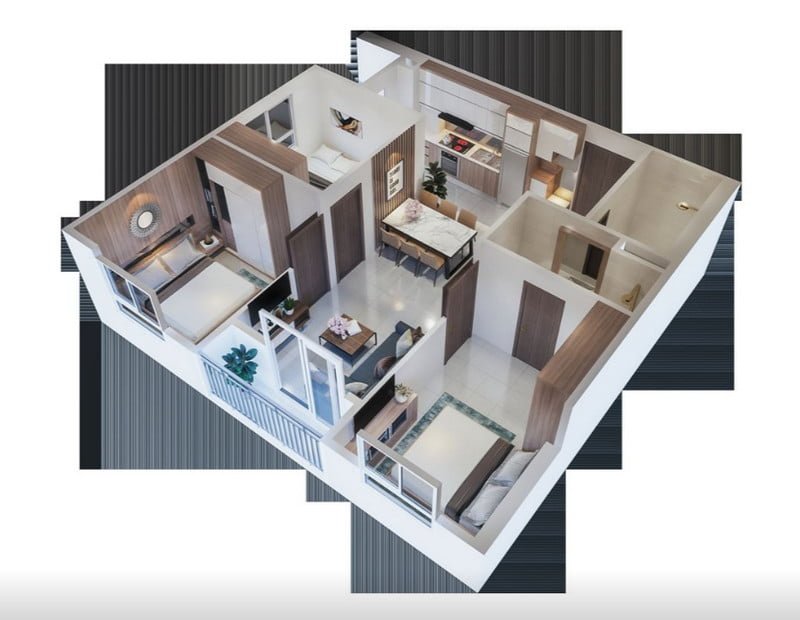 Thiết kế căn hộ 3PN Thiết kế căn hộ 3PN