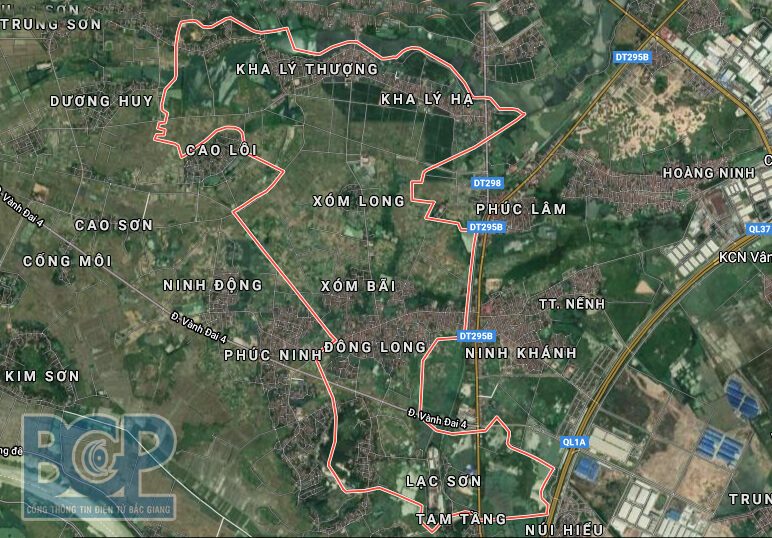 Khu đô thị mới Quang Minh nằm tại huyện Việt Yên Bắc Giang
