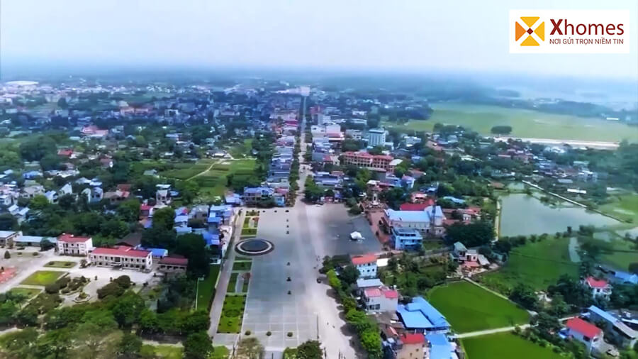 Khung cảnh của quảng trường một góc đô thị TP Sông Công, Thái Nguyên.
