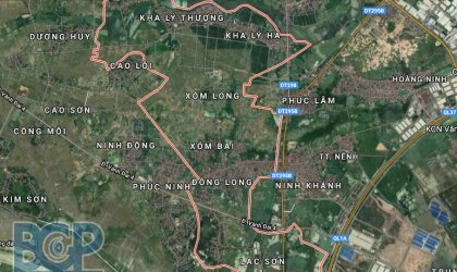 Khu đô thị mới Quang Minh nằm tại huyện Việt Yên Bắc Giang